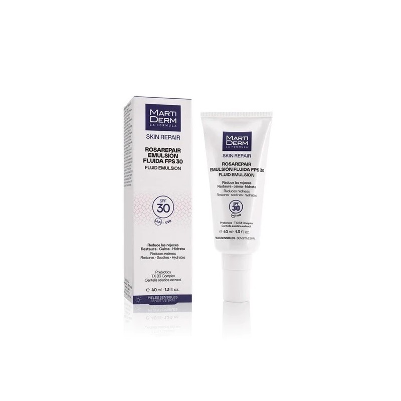 Martiderm Skysta veido emulsija ROSAREPAIR FLUID EMULSION SPF 30