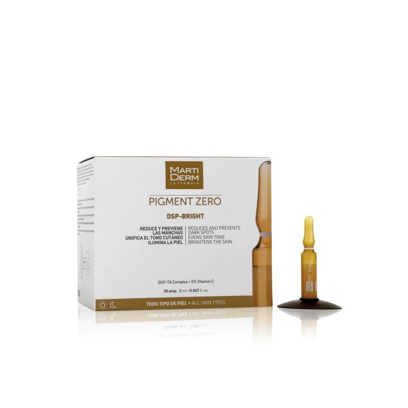 DEPIGMENTACINĖS AMPULĖS VEIDO ODAI PIGMENT ZERO DSP-BRIGHT, 30 AMP.