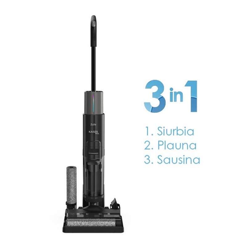 Įkraunamas plaunantis dulkių siurblys Zyle Cordless Kaiser PRO ZYWETCLEANPRO